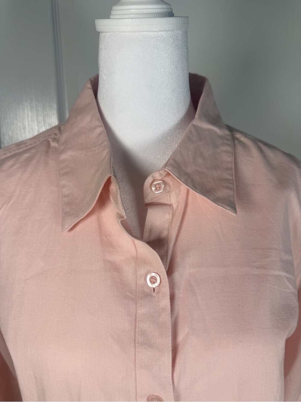 Chadwicks Light Pink Button-Front Women's Shirt size 12 (044) - Picture 2 of 7